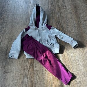 Skechers Gray and Purple Activewear Set